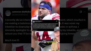 Cam Skattebo went found himself in hot water over the weekend after a clip of him saying CTE and