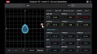 ASMR create groove? experimenting with Oculus Spatializer