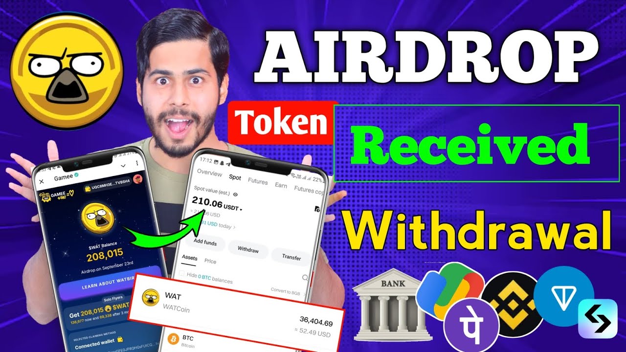 $WAT Token Received 🔥🥳 Watcoin Airdrop Withdrawal, wat coin withdrawal ...