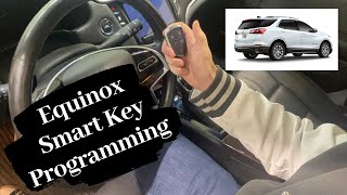 How To Program A Chevrolet Equinox Smart Key Remote Fob 2018 - 2020
