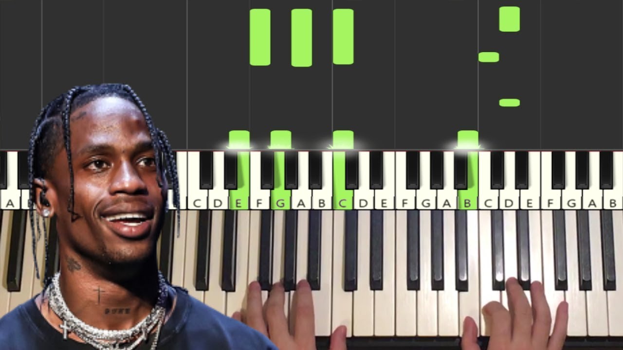 Travis Scott - Highest In The Room (Piano Tutorial Lesson)