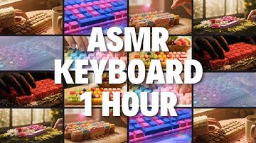 【ASMR 1 HOUR】Gentle Typing Sound of a Compilation【1 Hour To Sleep/Focus/Work】