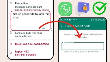 Set up Passcode to lock this chat Whatsapp Problem 2024 | How to Set Passcode On WhatsApp