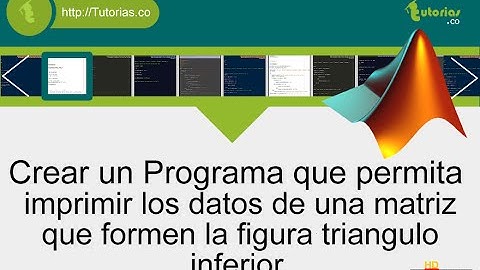 arrays – matLab (figura triangulo inferior)