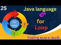 For loop in Java Telugu | For loop in Java example program in Telugu | Factorial program in Java