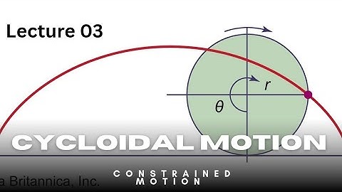 Q1. On Cycloidal Motion | Constrained Motion
