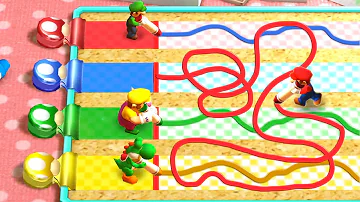Mario Party The Top 100 MiniGames - Mario Vs Wario Vs Luigi Vs Yoshi (Master Cpu)