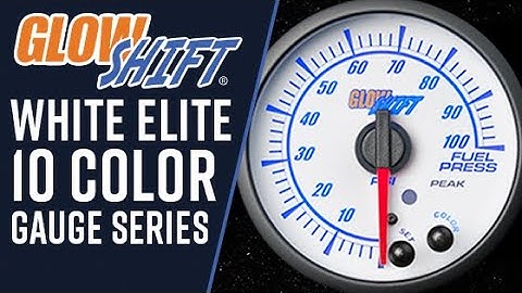 GlowShift | White Elite 10 Color Gauge Series for Cars and Trucks