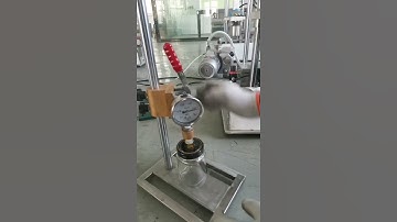 Semi automatic vacuum capping machine for glass jars, bottles