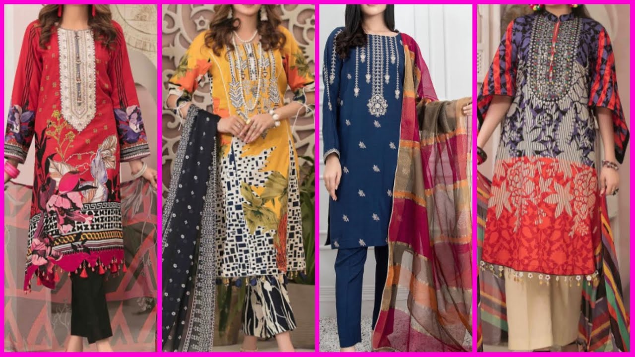 Simple and beautiful cotton dress design //amazing cotton dress design ideas 2022 //ladies