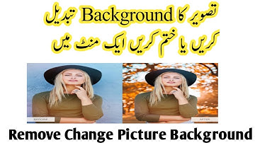 How to Change Picture Background Online||Photo Ka background Khatam kaisy kren||تصویر چینج