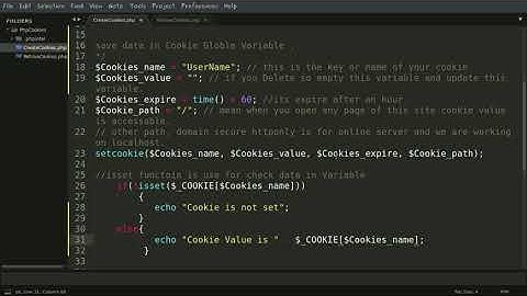 What is COOKIE in Php? and How we use its Function Global Variable
