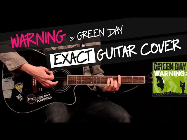 Warning guitar cover by GV | Green Day class=