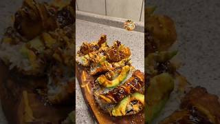 The Best Big Shrimp Sushi Tacos in the World 🌮🍤🇯🇵 #food #cheffin #comfortfood #burgerfi #recipe