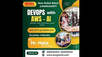 🚀 New Online Batch – DevOps with AWS – AI @ DURGASOFT