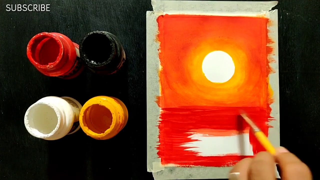 How to Paint With Poster Colours / Easy art / Easy Ideas for Beginner