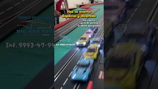Haz tu evendo divertido y especial con nuestra pista de carreras en renta inf. 9993-47-94-57
