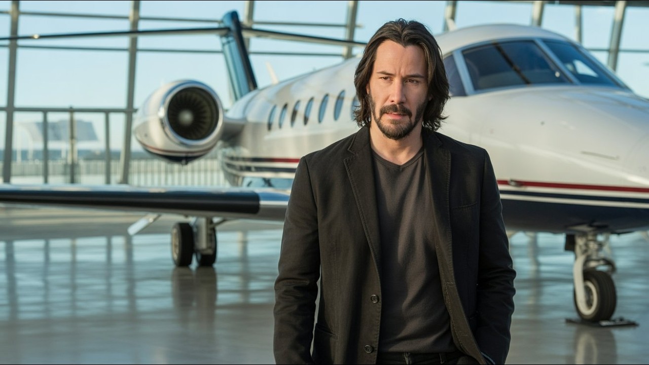 “Keanu Reeves Walked Into His Own Jet Showroom… Then Froze at What His Top Salesman Said