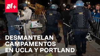 Policías irrumpieron por la fuerza en la UCLA y la Universidad de Portland - En Punto