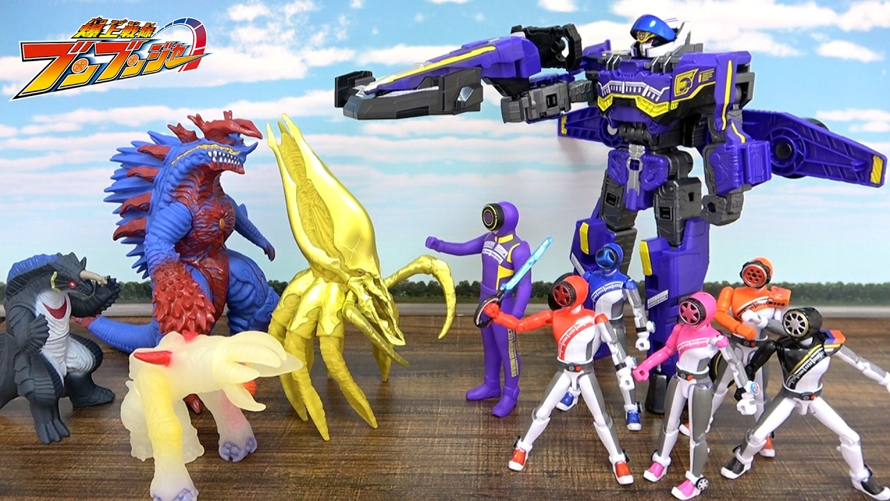 人形劇【爆上戦隊ブンブンジャー】ブンバイオレットとビュンディー登場