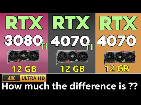 RTX 4070 VS RTX 4070 TI VS RTX 3080TI 4K Gaming Test how much the difference is? who is best ?!!