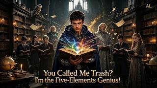 The Slum Boy’s Hidden Black‑Light Magic⚔️You Called Me Trash I'm the Five-Elements Genius！#shortmax