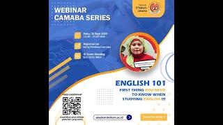 Webinar Series English 101