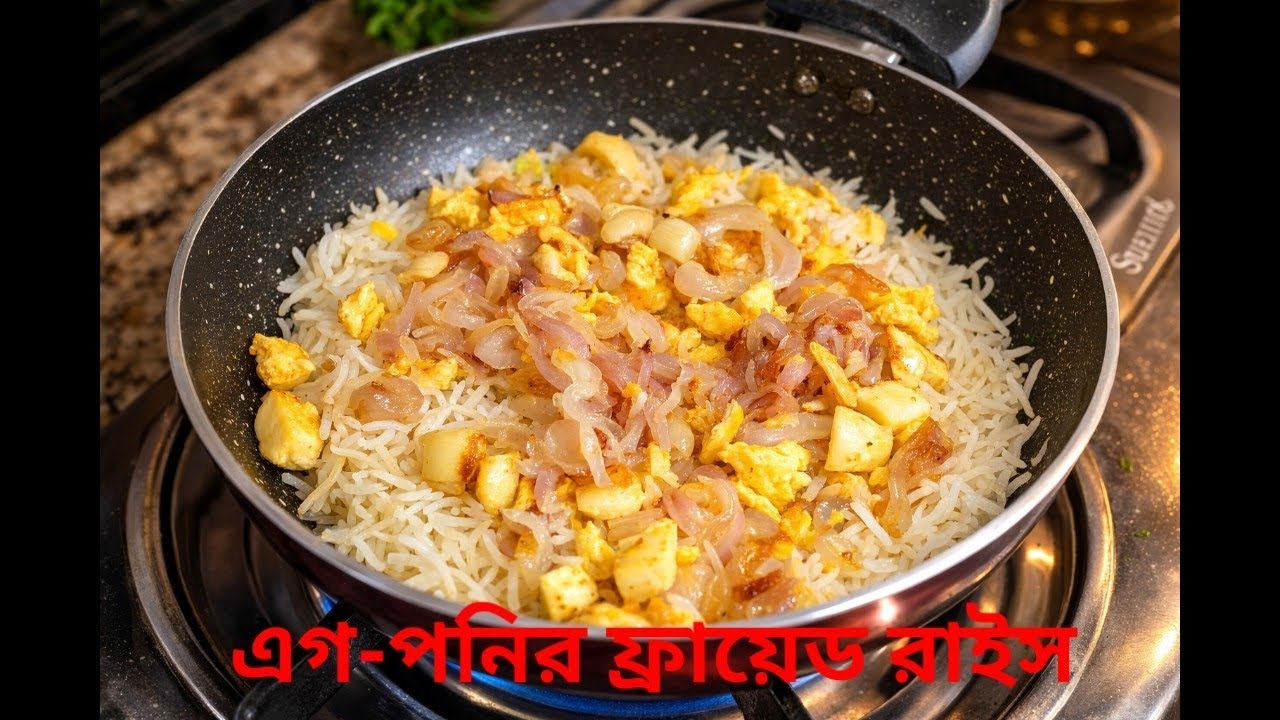 খুব সহজেই বানান সুস্বাদু এগ-পনির রাইস।Egg Paneer Fried Rice ।@shreerrannaghar ।