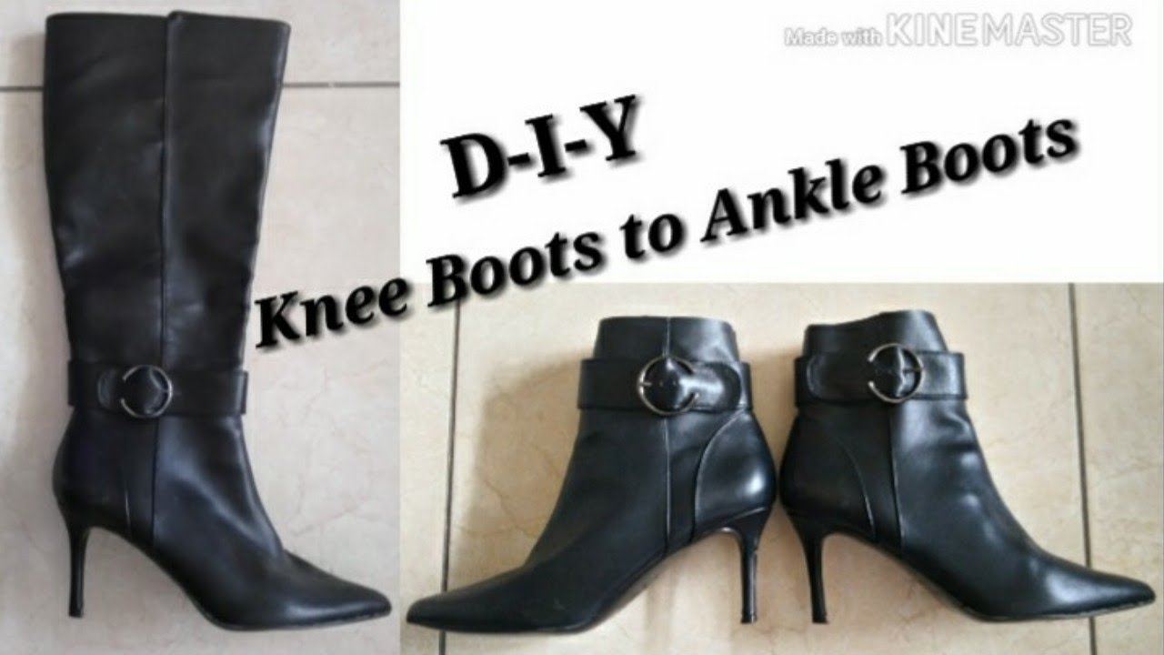 #kneebootsalteration WIDE KNEE BOOTS TO ANKLE BOOTS/KNEE BOOTS ...