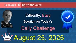 Microsoft Solitaire Collection: FreeCell - Easy - August 25, 2026 screenshot 5