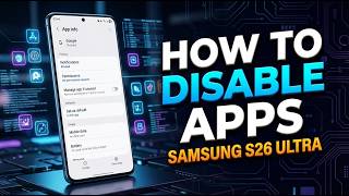 How to Disable Apps on Samsung Galaxy S26 Ultra | Stop Background Apps Fast!