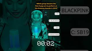 ❓ Which group became the first K-pop act to perform at the Grammy Awards in 2019?