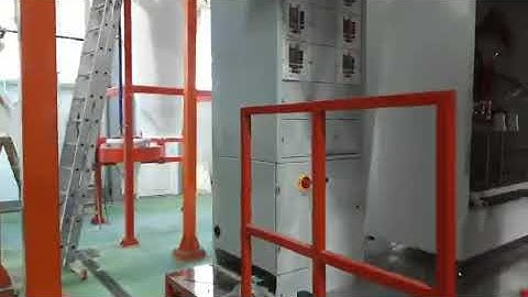 power and free conveyor double line system automatic powder coating line