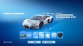 HOW TO GET LAMBORGHINI TEMERARIO GT3 CAR BODY IN FORTNITE ROCKET LEAGUE!