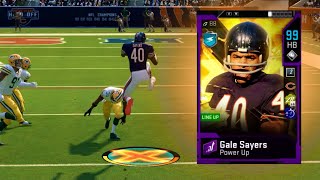 99 OVERALL GALE SAYERS IS LITERALLY UNSTOPPABLE! 7 TOUCHDOWNS! - MADDEN 20 ULTIMATE TEAM