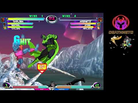 MvC2 Dhalsim 100% crossup reset, yoga strike combo, crossover mixup sequence in first 7 secs 9/20/23