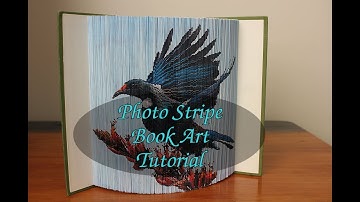 Photo Striped  Book Art: methods 1 and 2 - Book Art Tutorial - Part 13