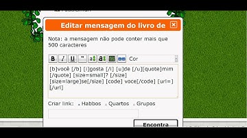 Ensinando Como colocar cor no livro de visitas HABBO
