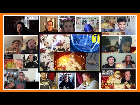 "COUNTERATTACK & WRATH/PRIDE DEATH💀!" | Fullmetal Alchemist Brotherhood Episode 61 | REACTION MASHUP