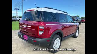 2026 Ford Bronco Sport Heritage | Ruby Red | Retro Style Meets Modern Tech