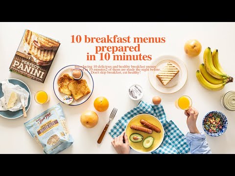 10 breakfast menus prepared in 10 minutes