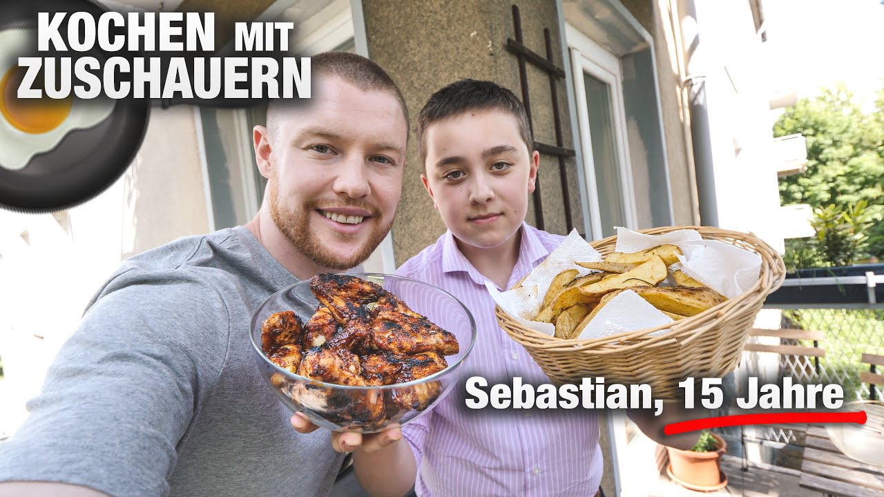 Asamos ALAS DE POLLO con el Barista Sebastian de 15 AÑOS