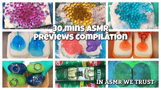 Asmr Previews Compilation 30 Mins - Bleach, Pine, Laundry Powder, Dish Soap Sponge Squeezing