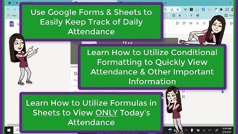 Daily Attendance with Google Forms and Sheets