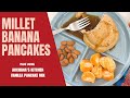 Healthy eggless banana pancake using archanas kitchen vanilla pancake mix  millet recipes