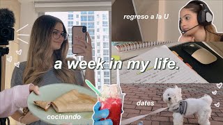 una semana conmigo: regreso a la universidad, cooking, dates y chitchat