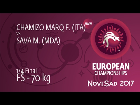 1/4 FS - 70 kg: F. CHAMIZO MARQ (ITA) df. M. SAVA (MDA) by TF, 10-0