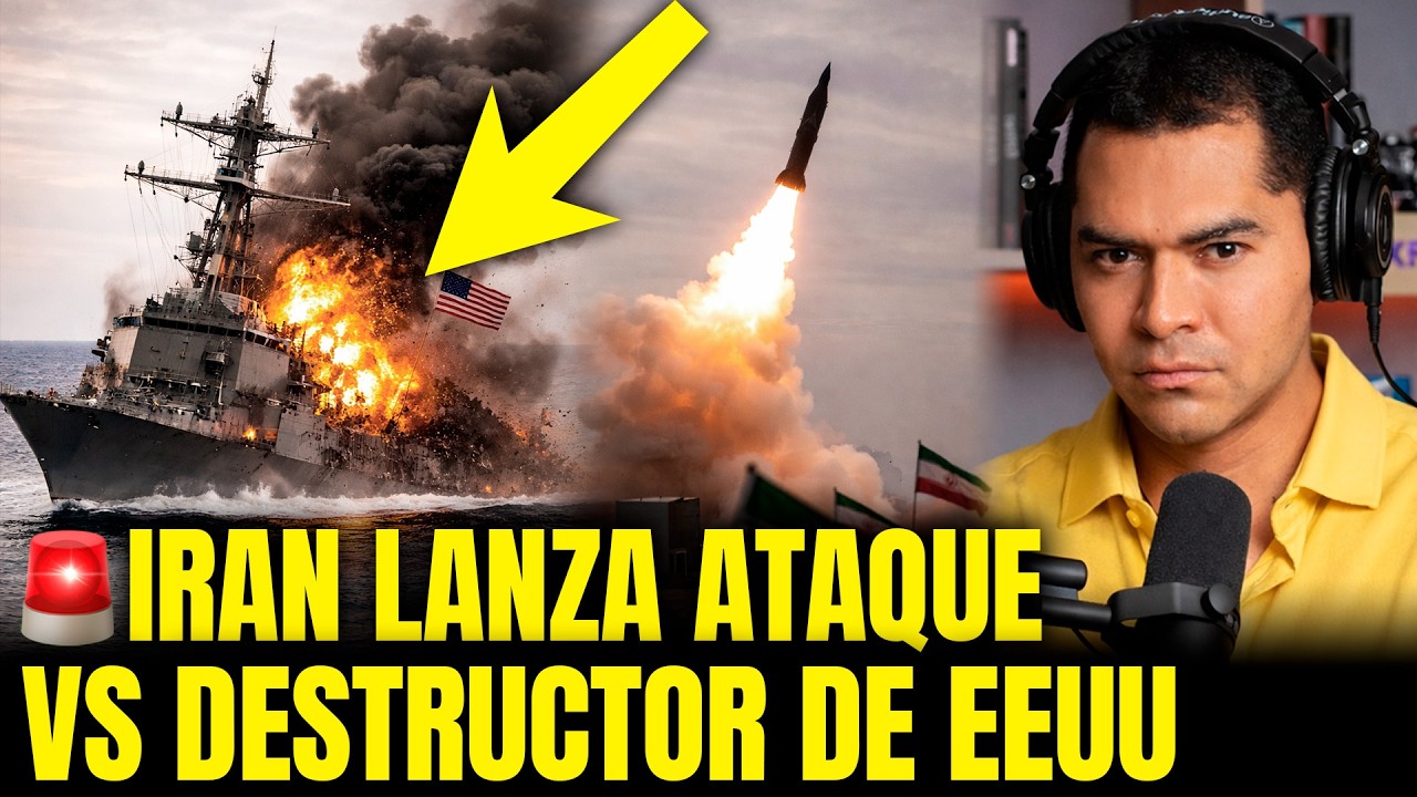🚨 IRÁN GOLPEA destructor de EE.UU. y deja OTRO BUQUE ardiendo