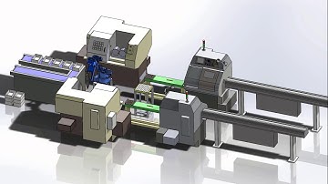 Solid works Animation Robot  Automation Machine 2018