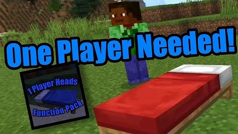 Only One Person!! || One Person Needs To Sleep To Skip Night! || Minecraft Bedrock Edition Function